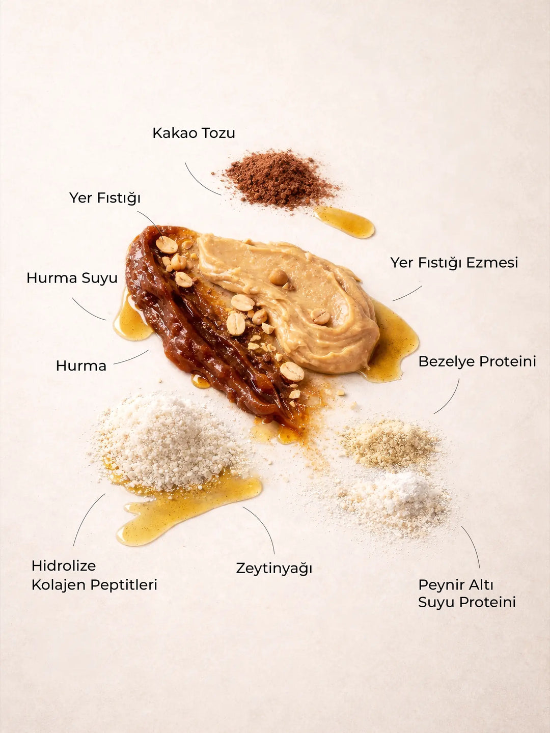 12'li Yer Fıstıklı Kolajenli Protein Bar Paketi – görsel 2
