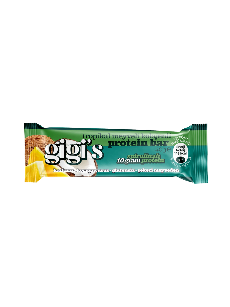 Gigi's Melties Tropikal Meyveli Kolajenli Protein Bar 40 g