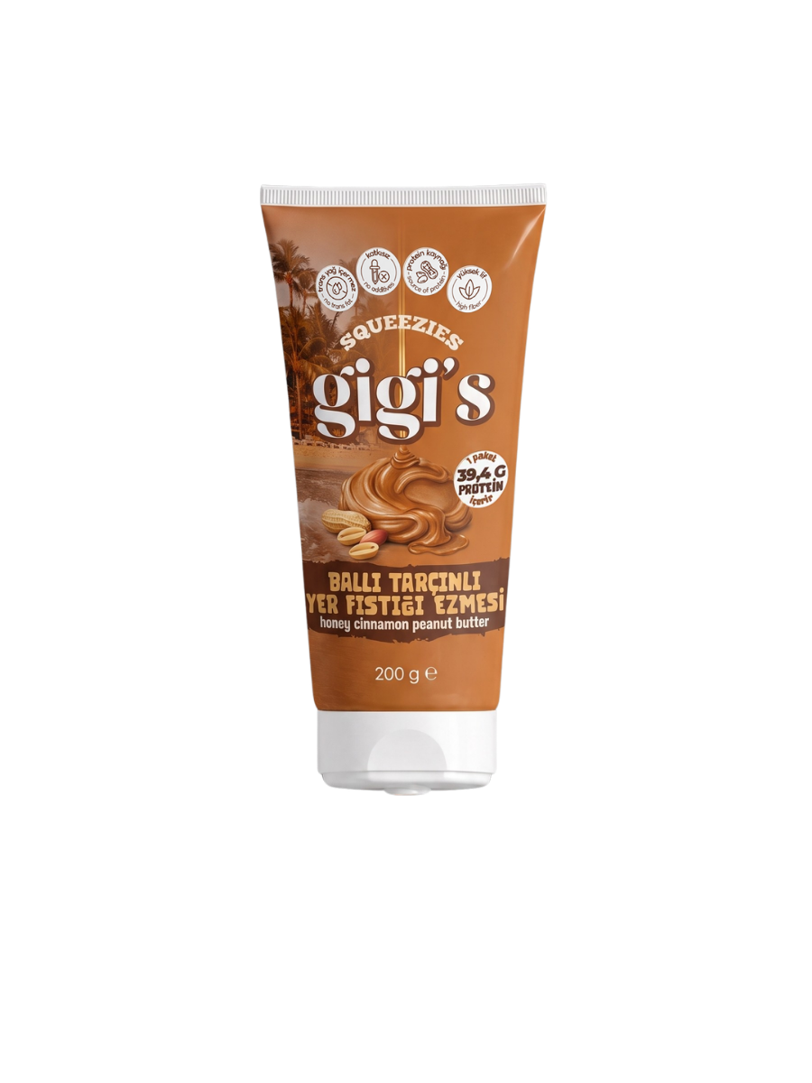 Gigi’s Ballı Tarçınlı Tüp Yer Fıstığı Ezmesi