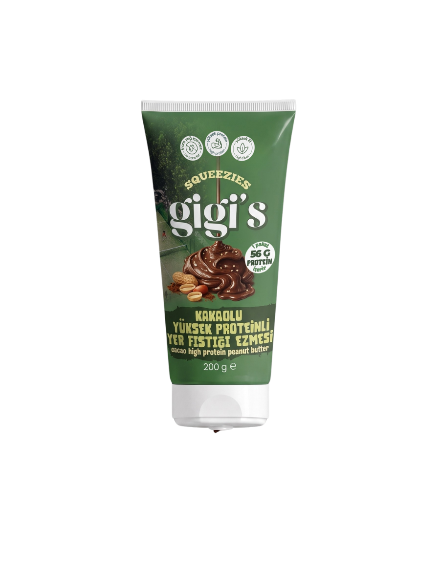 Gigi's Yüksek Proteinli Kakaolu Tüp Yer Fıstığı Ezmesi