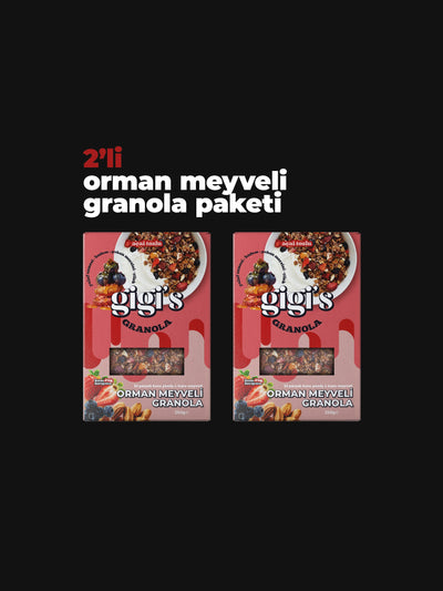 Gigi's 2'li Orman Meyveli Granola Paketi