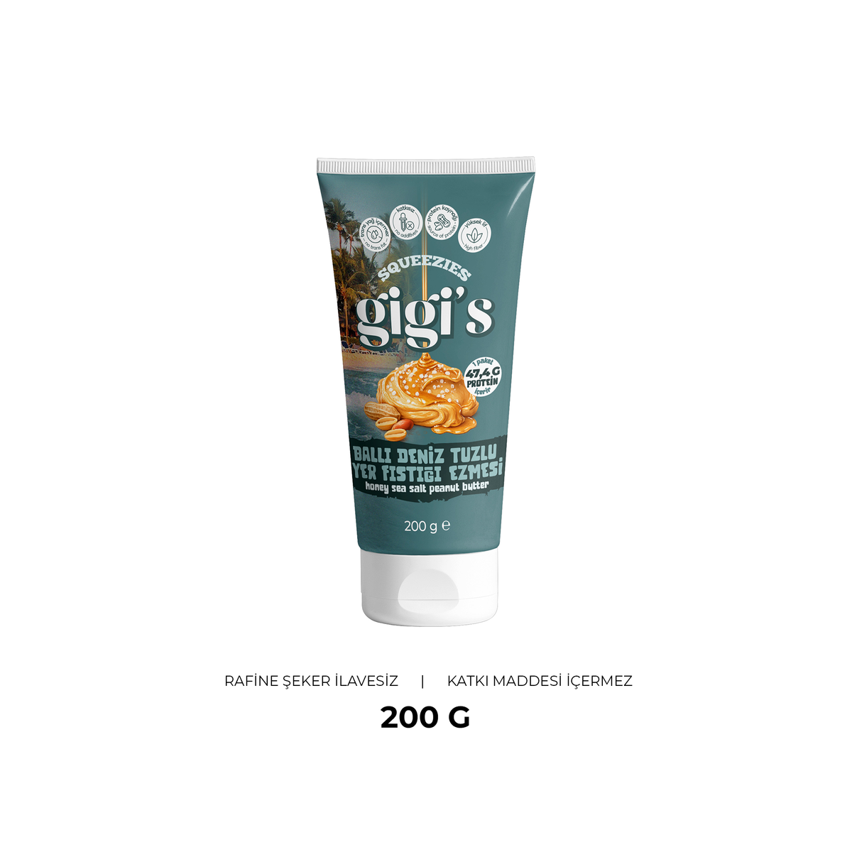 Gigi's Ballı Deniz Tuzlu Yer Fıstığı Ezmesi 200 g