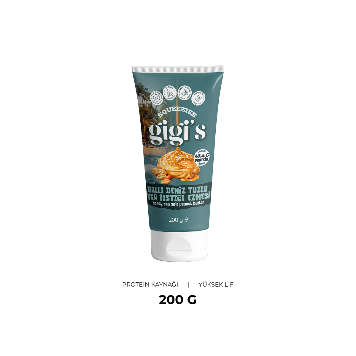Gigi's Ballı Deniz Tuzlu Yer Fıstığı Ezmesi 200 g