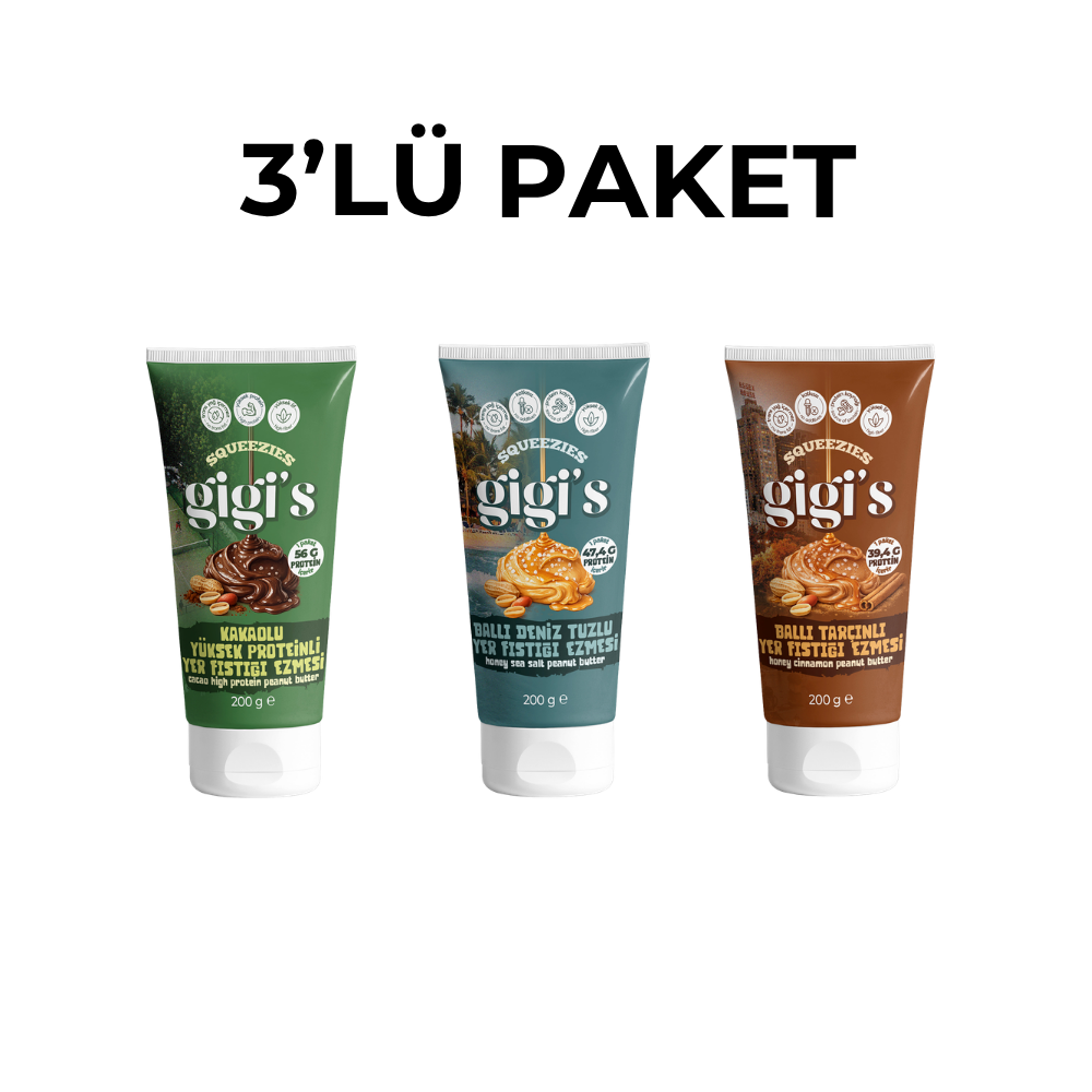 Gurme Fıstık Ezmesi 3'lü Keşif Seti (200g x 3)