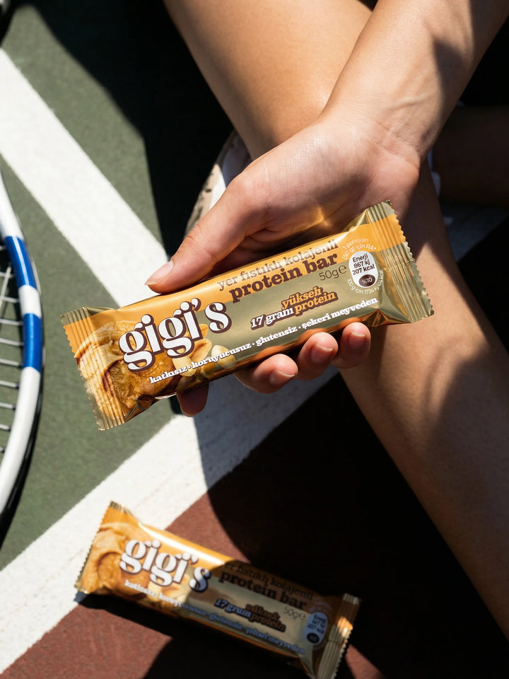 Gigi's Melties Yer Fıstıklı Kolajenli Yüksek Protein Bar 50 g – görsel 6