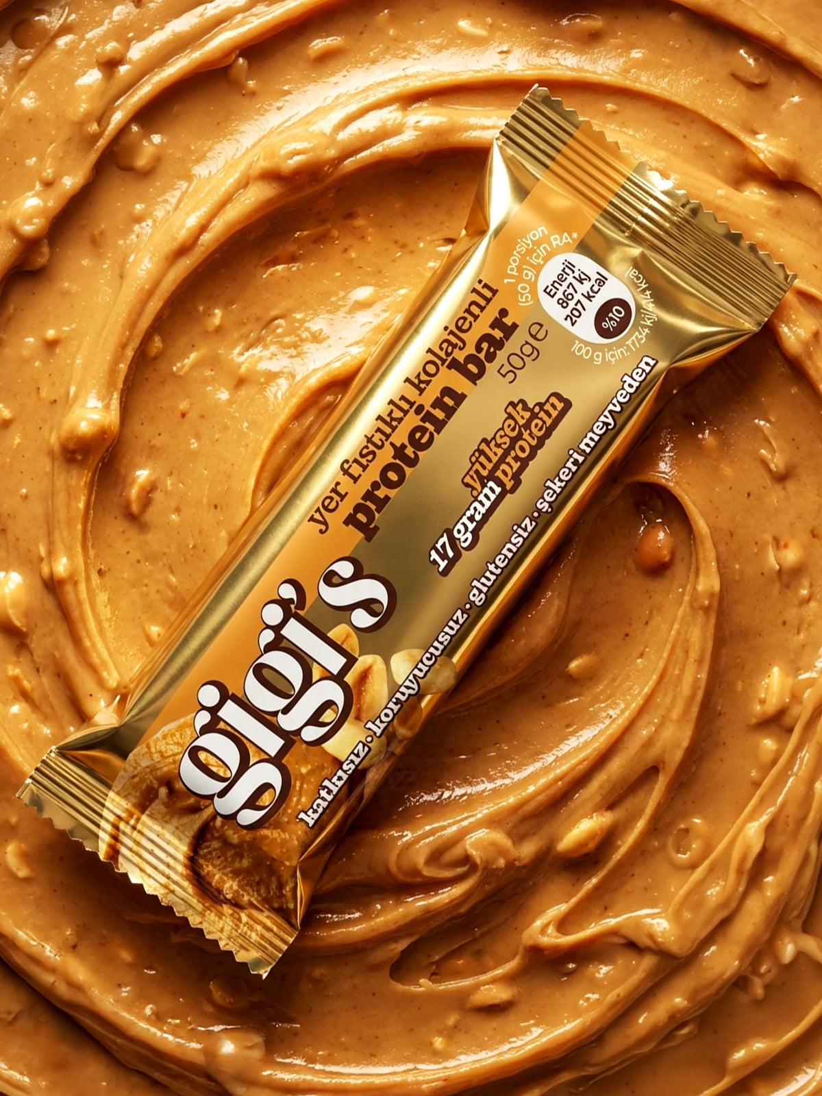 12'li Yer Fıstıklı Kolajenli Protein Bar Paketi – görsel 4