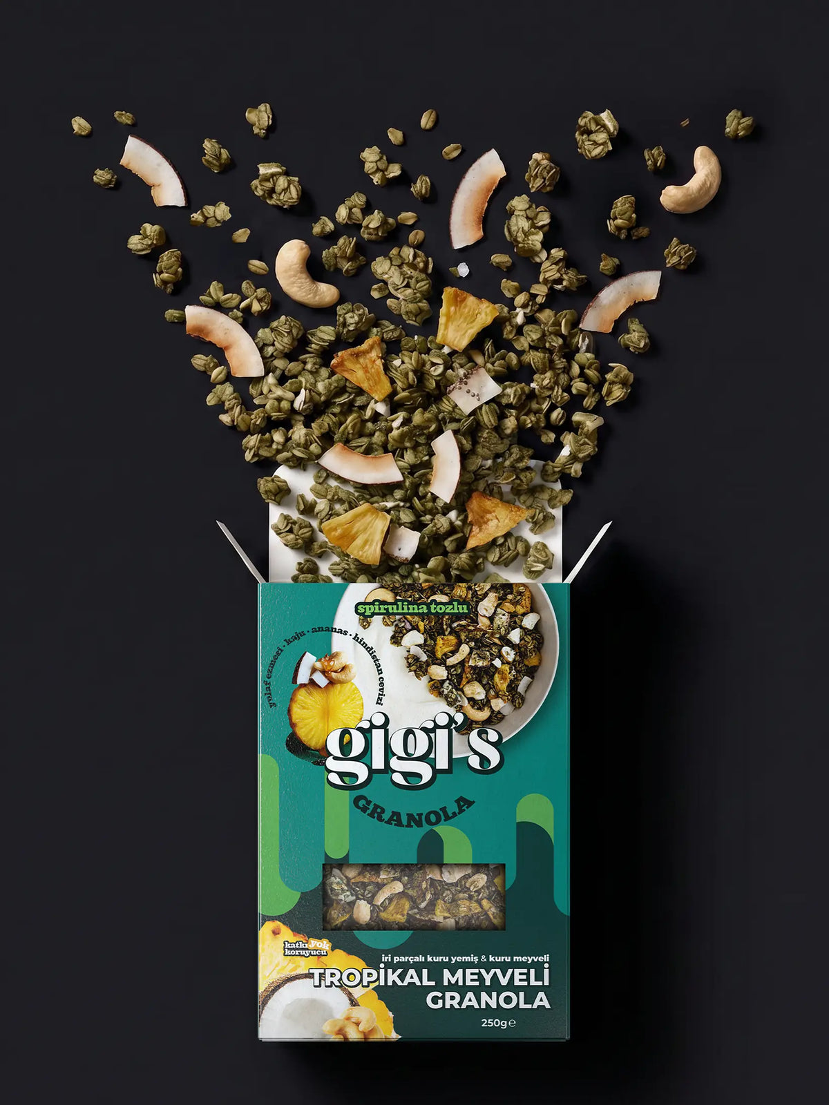 Gigi's Tropikal Meyveli Fırınlanmış Granola 250 g – görsel 4