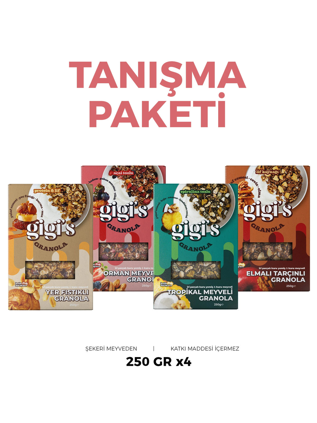 Fırınlanmış Granola 4'lü Karışık Paket (4 Al 3 Öde) – görsel 1