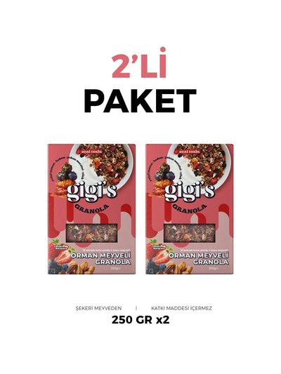 Açai Orman Meyveli Granola 2'li Paket (250g x 2) – görsel 1