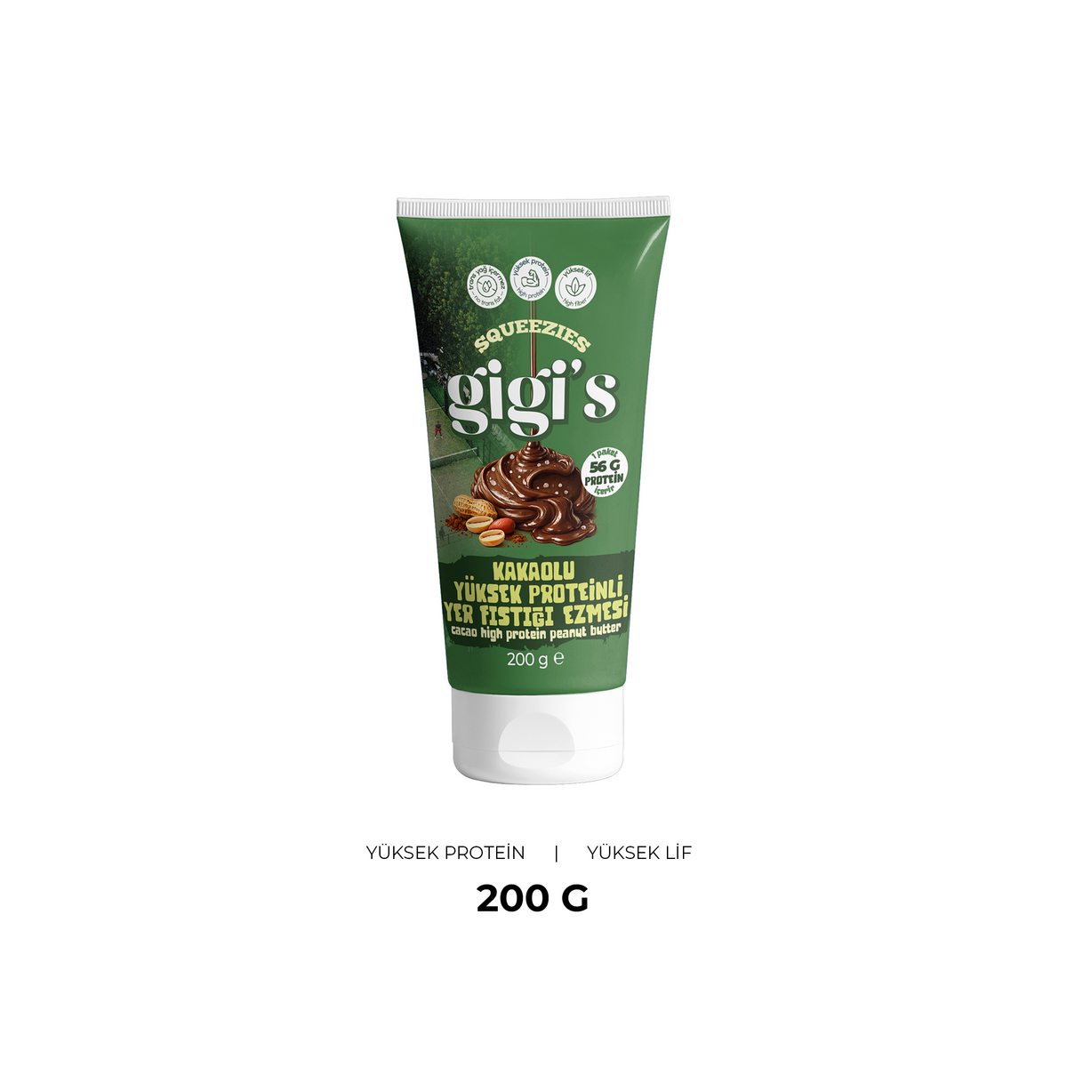 Gigi's Yüksek Proteinli Kakaolu Yer Fıstığı Ezmesi 200 g
