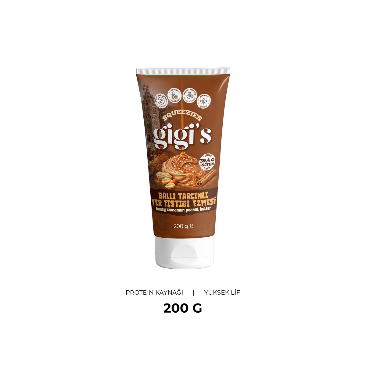 Gigi's Ballı Tarçınlı Yer Fıstığı Ezmesi 200 g